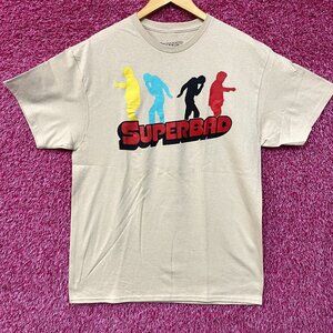 Superbad Mclovin Movie Shirt Movie Logo Vintage Style Beige T-Shirt Large
